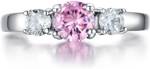 Anillos clásicos de piedra natal para niñas y mujeres, tallas 1-10, circonita cúbica, acero inoxidable, anillo de cumpleaños, para madre, hija,