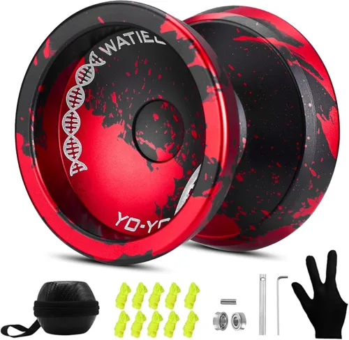Miniatura 9 de C130 yoyo Profesional Sensible Yoyo Rodamiento para Principiantes Rodamiento No Sensible de Dedo Girar Yoyos Truco Yoyo Pro yoyos con Accesorios