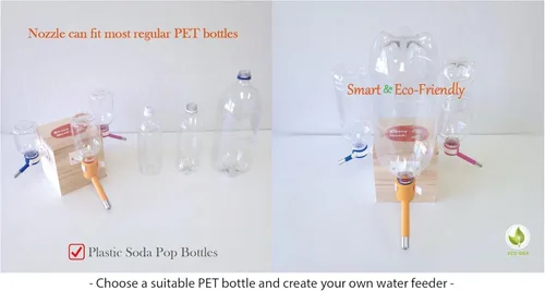 Miniatura 7 de Choco Nose Botella patentada sin goteo para perros/alimentador para perros/gatos y otros animales de tamaño pequeño-mediano - para jaulas, jaulas