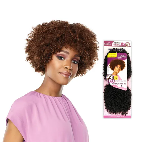 Miniatura 2 de Sensationnel Lulutress - Extensiones de cabello trenzado de ganchillo para hacer tú mismo, todo Kanekalon retardante de llama fibra sintética