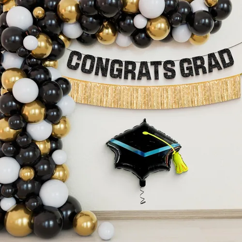 Miniatura 7 de KatchOn, Globos de graduación de salto 2026 – Grandes, 40 pulgadas Globo de graduación de felicitaciones Decoraciones de graduación de jardín