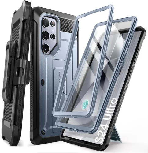 Miniatura 17 de SUPCASE Funda para Samsung Galaxy S24 Ultra con soporte, [Unicorn Beetle Pro] [2 marcos frontales]