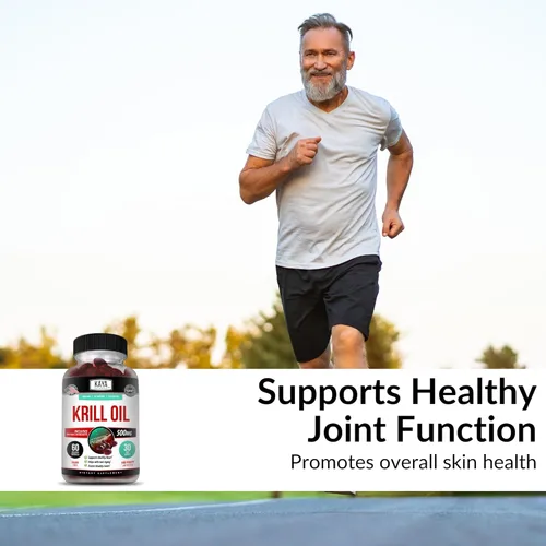 Miniatura 7 de Kaya Naturals - Aceite de krill antártico de 500 mg con Omega 3, EPA, DHA, fosfolípidos y suplemento de astaxantina - Vitamina para el cerebro
