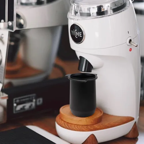 Miniatura 6 de Taza dosificadora FIRJOY de 54 mm compatible con Breville Barista Express y portafiltros Breville de 54 mm (Negro)