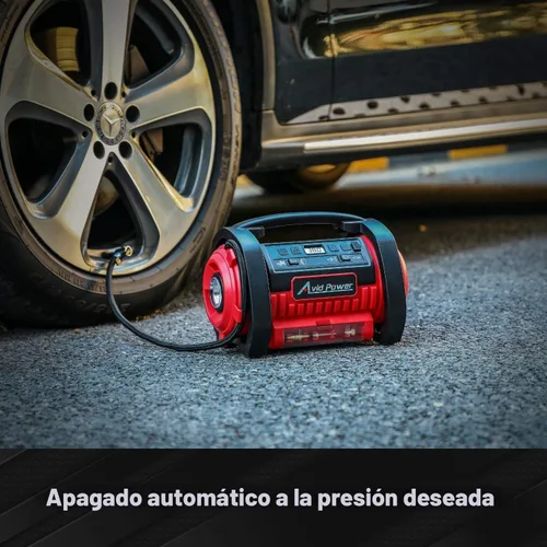 Miniatura 7 de AVID POWER Inflador de neumáticos, compresor de aire portátil, bomba de neumáticos de coche de 12 V CC/110 V CA con inflado y desinflado, 5 modos