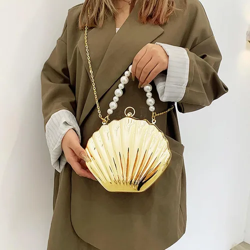 Miniatura 2 de Women Mini Seashell Evening Clutch Top-Handle Bag Cross-body Bag