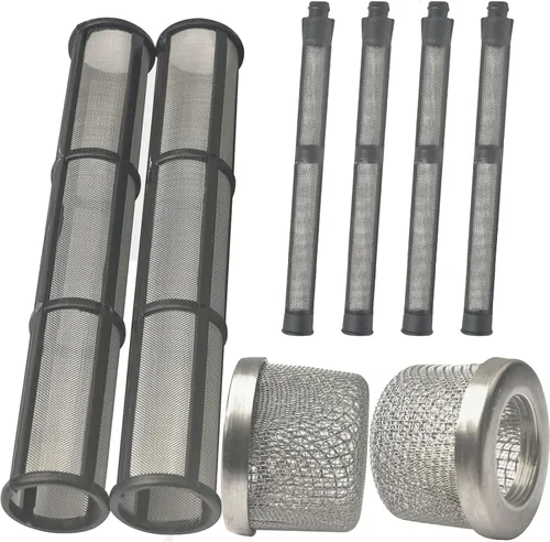 GDHXW Juego de pantallas de filtro de pulverización sin aire de 3 tipos: tubo de succión, bomba de pulverización núcleo interno y filtro de pistola