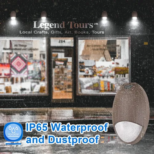 Miniatura 7 de Luz de emergencia LED con respaldo de batería y sensor de fotocélula, diagnóstico de autoprueba impermeable, accesorios de emergencia LED