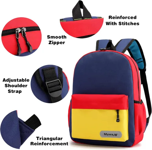 Miniatura 6 de Mochila ligera para niños y niñas preescolares, Negro-a