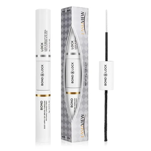 LASHVIEW Pegamento para pestañas Bond and Seal, pegamento para pestañas en racimo fuerte, suave y cómodo, adhesivo para pestañas para uso todo el