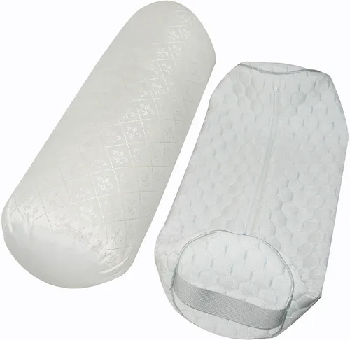 Miniatura 3 de Kingnex Almohada ajustable de firmeza para soporte debajo de la rodilla o entre piernas para personas que duermen de lado, cilindro de látex