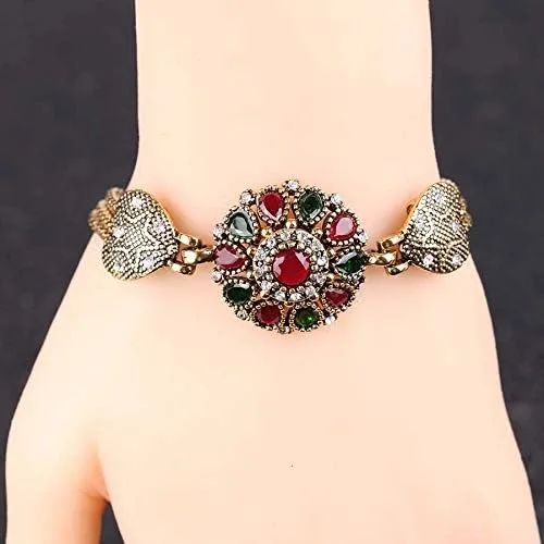 Miniatura 3 de egztika Turquía Joyería Bohemia Pulseras de Bangle de Color Oro para Mujer