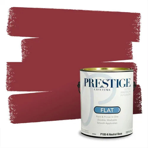 Miniatura 693 de Prestige Paints Pintura exterior e imprimación en uno, 1 galón, plano, coincidencia comparable de Valspar* Amber Rose*