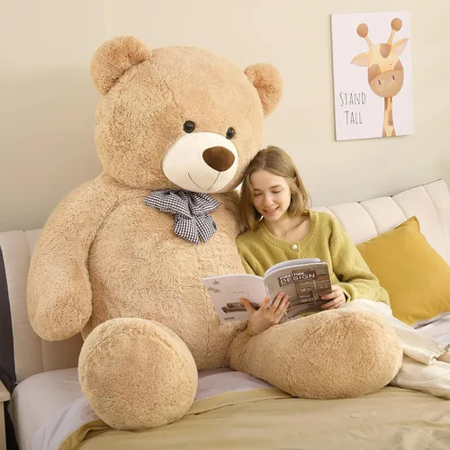 Miniatura 25 de Toys Studio - Adorable oso de peluche gigante, de 36 pulgadas, color gris, felpa suave, para novias y niñas Azul