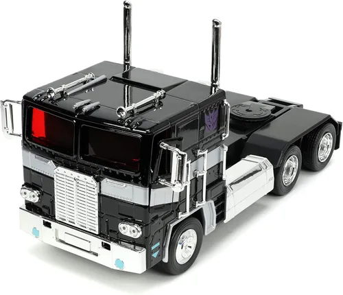Miniatura 6 de Jada Toys Transformers G1 1:24 Nemesis Prime - Coche fundido a presión, juguetes para niños y adultos, color negro