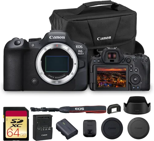 Miniatura 12 de Kit de cámara sin espejo Canon EOS R6 Mark II con lente RF de 24-105 mm f/4 24.2MP de fotograma completo, 4K 60fps, Dual Pixel CMOS AF II