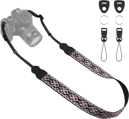 Miniatura 12 de Correa universal para cámara, correa para el cuello de la cámara, correas de hombro ajustables compatibles con Canon, Fujifilm, Nikon, Olympus