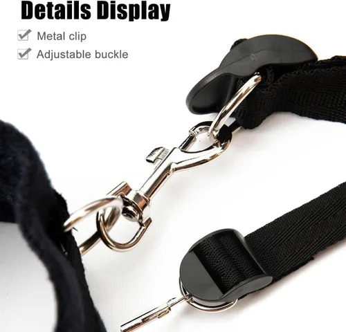 Miniatura 2 de Juego de restricciones de cuello a muñeca, barra esparcidora de piernas para parejas, correas sexuales de muñeca y tobillo, juego de adultos, cuerda