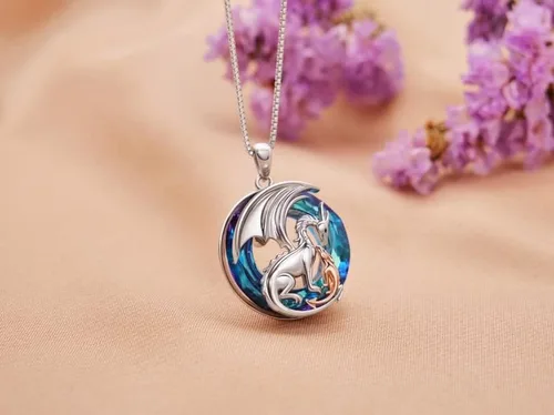 Miniatura 5 de MEIDERBO Collar de animales de plata de ley 925 collares de madre e hija regalos de joyería para madre hija niños mujeres adolescentes niñas pareja
