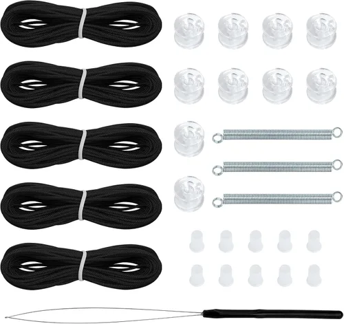 NOVINO Kit de Reparación de Persianas para RV para Ventana de Caravana, Kit de Reparación de Sombra Plegable para RV, Cadena de Mantenimiento de