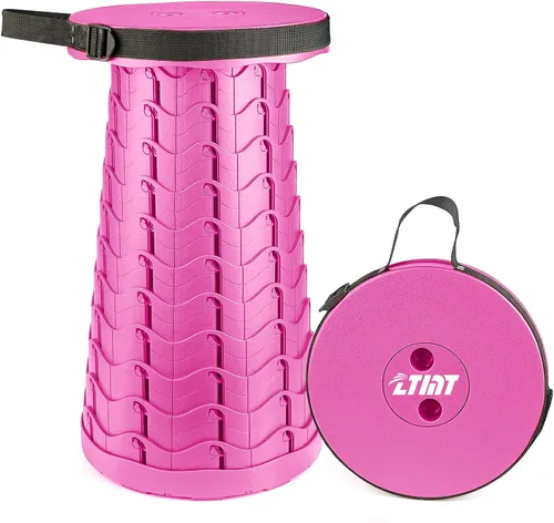 Miniatura 10 de FoldingStool colorido cuerpo taburete plegable portátil capacidad de carga máxima 397 libras, taburetes plegables telescópicos taburetes retráctiles