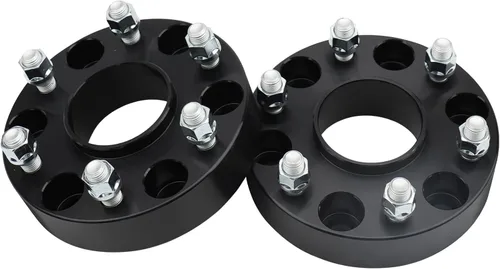Miniatura 21 de IRONTEK Espaciadores de rueda de 0.157 x 4.000 in, espaciadores forjados reales de 2 pulgadas con orificio de cubo de 2.697 in M12x1.25 pernos aptos