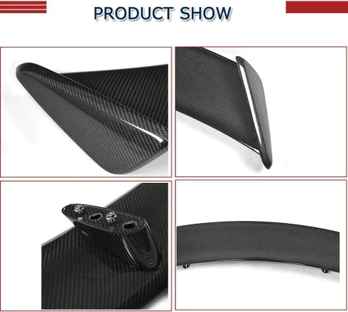 Miniatura 7 de Alerón trasero del tronco de fibra de carbono real para Jaguar F-Type Coupé 2014-2018 Tapa trasera del maletero Highkick Spoiler Wing Factory Outlet