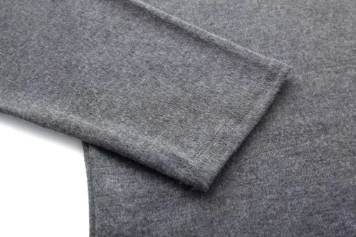 Miniatura 5 de jonivey Camiseta básica de punto de cuello alto de manga larga para hombre
