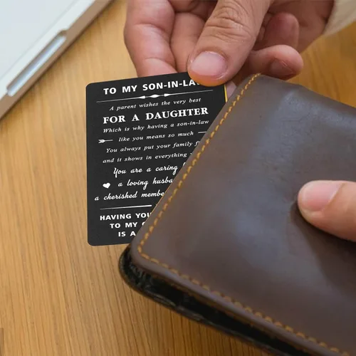 Miniatura 4 de Mataly Regalos de yerno de suegra, regalos de tarjetas de cumpleaños para mi yerno, regalos de Navidad