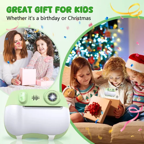 Miniatura 5 de Cámara para niños con impresión instantánea 1080P frontal y trasera dual selfie – Cámaras para niños pequeños con videojuegos digitales, 32 GB