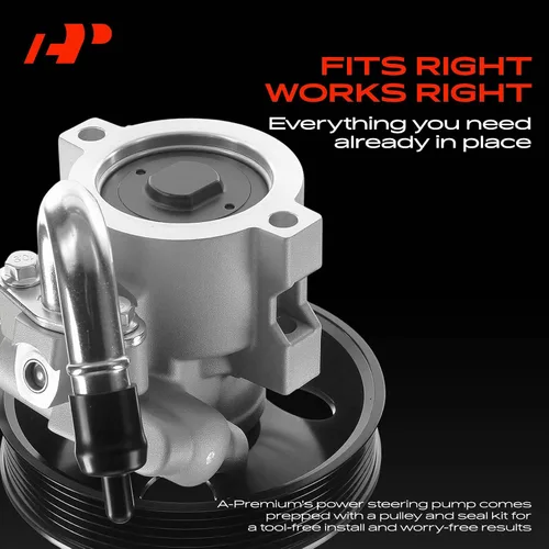 Miniatura 3 de A-Premium Bomba de dirección asistida, con polea, compatible con Chevrolet Aveo 2008-2017, Aveo5 2007-2008 y Pontiac G3 2007-2008, Wave 2008, Wave5