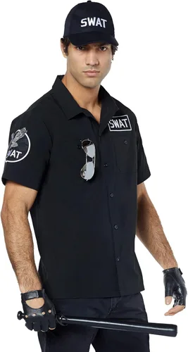 Spirit Halloween Kit de disfraz SWAT para adultos | SWAT Cosplay | Disfraz de oficial de policía | Disfraz de policía | Disfraz fácil