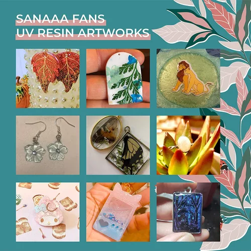Miniatura 5 de SANAAA Resina UV Transparente de Tipo Duro de 200g para Hacer Joyería de Resina DIY