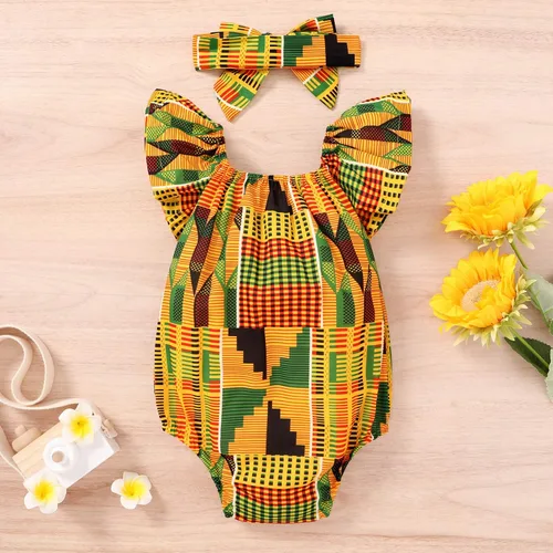 Miniatura 7 de YOUNGER TREE - Conjunto de ropa para bebé, diseño africano Dashiki Ankara