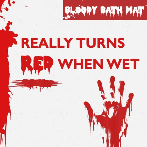 Miniatura 3 de Bloody - Tapete oficial y auténtico que se vuelve rojo cuando se moja, las huellas desaparecen como magia, gran regalo de broma