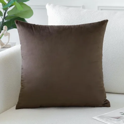 Miniatura 38 de Artscope Fundas de Almohada de Terciopelo de Lujo Súper Suaves Decorativas Cuadradas Fundas de Cojín para Sofá Sillón Dormitorio Decoración