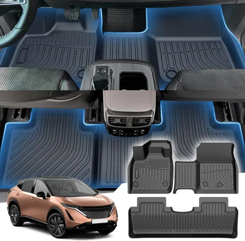 Miniatura 13 de Sunsdrew Alfombrillas TPE para todo tipo de clima, ajuste personalizado para Subaru Crosstrek 2018-2023/Impreza 2017-2023, negro, juego de 4 piezas