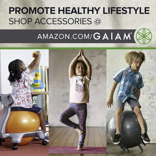 Miniatura 5 de Gaiam Tapete de Yoga para Niños, Tapete de Ejercicio, Yoga para Niños con Estampados Divertidos - Tiempo de Juego para Bebés, Niños Pequeños Activos