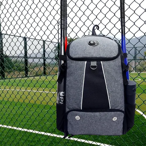 Miniatura 7 de PHINIX Mochila de béisbol y softbol para adultos, gran capacidad para bates, cascos, guantes, zapatos