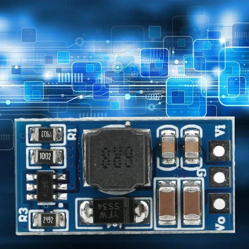 Miniatura 5 de Módulo convertidor de impulso DC-DC de 2.6-5.5 a 5V/6V/9V/12V, regulador de voltaje elevador, convertidor de voltaje para motor LED (9V, sin pin), 2