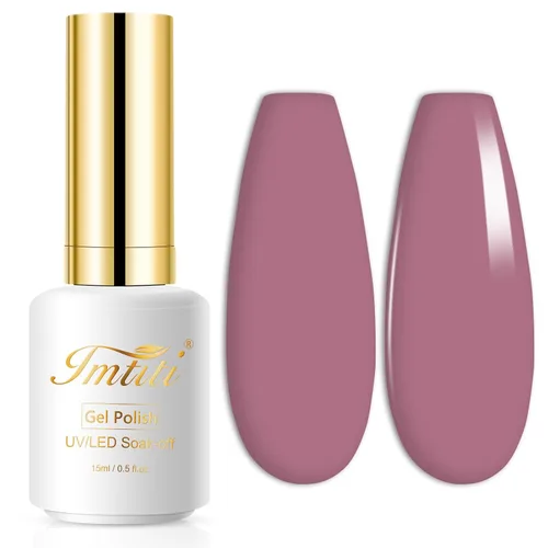 Miniatura 32 de Esmalte de uñas en gel color rojo oscuro, 1 unidad, 0.5 onzas líquidas, color rojo marronado, esmalte de remoción UV LED, arte de uñas/salón de rojo