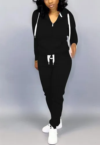 Miniatura 3 de Mrskoala - Conjunto deportivo de 2 piezas para mujer, sudadera y pantalones largos para correr o descansar