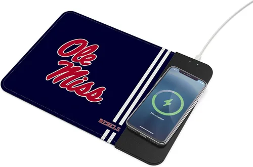 Miniatura 42 de SOAR NCAA Almohadilla de ratón unisex con carga inalámbrica para teléfono celular