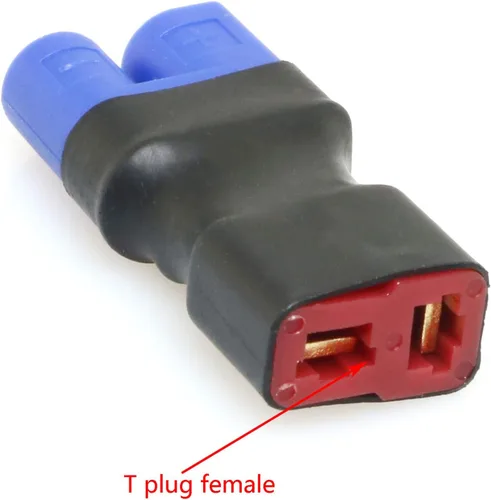 Miniatura 2 de DGZZI Sin cables Conector 2PCS EC3 macho a hembra T-Plug Adaptador para RC FPV Vehículo Power Wire Lipo Batería