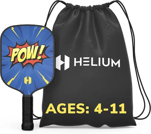 Miniatura 3 de Helium Paleta de pickleball para niños, paleta de tamaño infantil para niños de 12 años en adelante, núcleo de panal ligero, cara de golpe