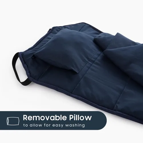 Miniatura 5 de Wake In Cloud - Tapete para siesta para cuna con almohada y manta, para niños pequeños y niñas en guardería, jardín de infantes, preescolar y Azul