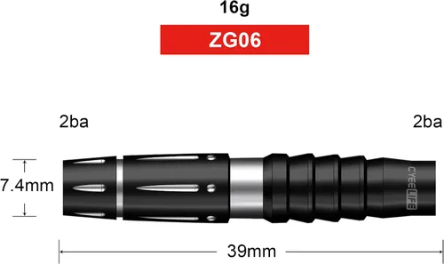 Miniatura 3 de CyeeLife 14/16/18/20/22g Tungsten Soft Dart Barrels 90%,Black/Silver