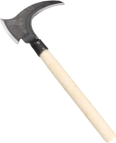 Miniatura 5 de Hz de deshierbe de 16.5 pulgadas, acero de manganeso de doble guadaña para jardín, mango de madera, para césped, patio, terraza, pavimentación