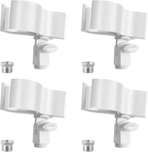 Miniatura 9 de BILIONE 2 piezas de clip versátil para micrófono, soporte ajustable para micrófonos con rango de diámetro exterior de 1.26" desde 2.3", con Negro