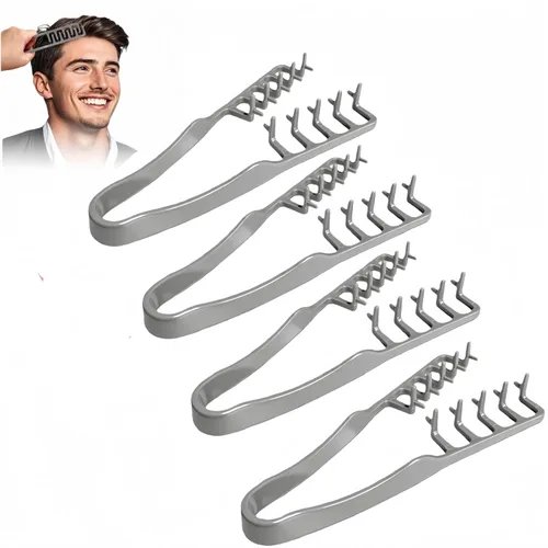 Miniatura 8 de Texture Comb, Volumizing Fluffy Texture Styling Comb for Men and Women, Wide-Tooth Texturizing Styling Tool for Volume & Fringe Parting, Grey